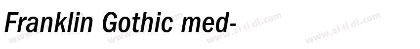 Franklin Gothic med字体转换 Franklin Gothic med字体转换
